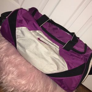 Purple Nike duffel bag